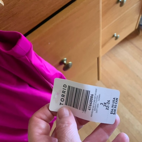 bathing suit bottom in fuchsia - Picture 3 of 3